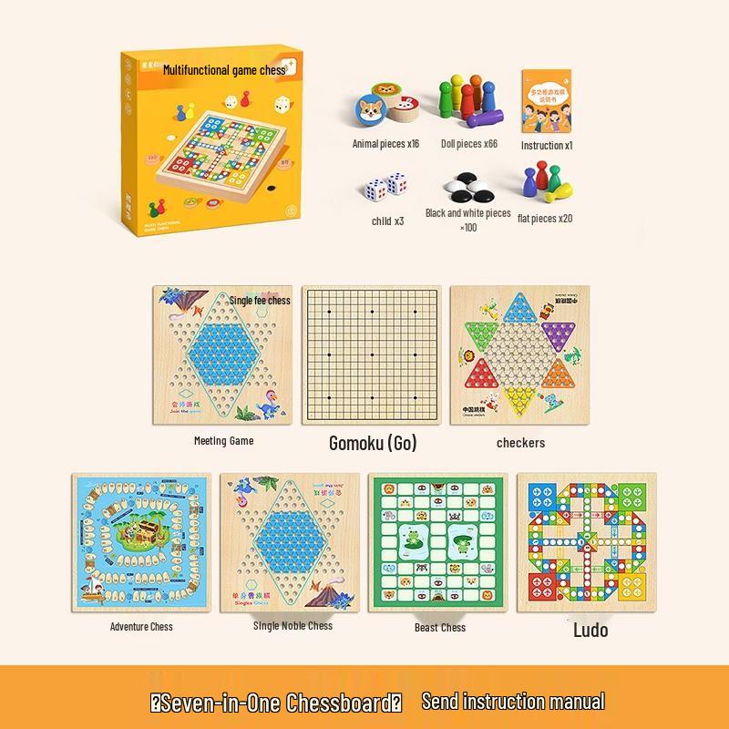

Children s Multi-Game Chess Set