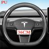 36-38 CM Potah volantu z semišové kůže pro Tesla Model 3 Y S X      2024 2025 2026 Příslušenství