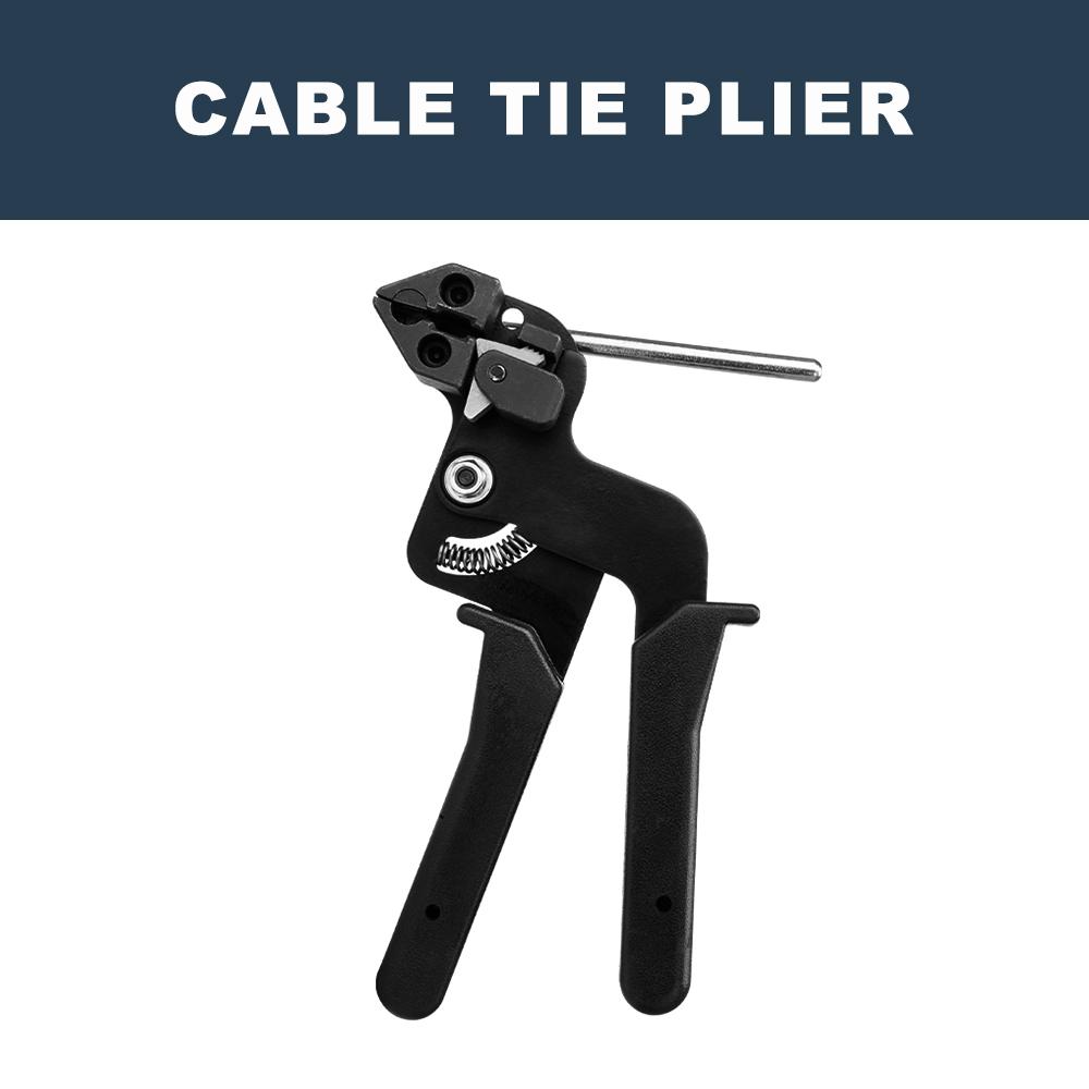 304 Stainless Steel Cable Ties Plier Fastening Strap Cutting Tool Cutter Tension Automatic Zip Gun Locking Tie Hand Wrap Tool