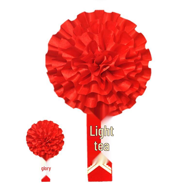 Zhonghu Glory Commendation Red Flower Brooch