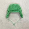 Cartoon Embroidery Windproof Double-Layered Cotton Insulated Coral Fleece Lei Feng Hat for Autumn/Winter Outdoor Ear Flap