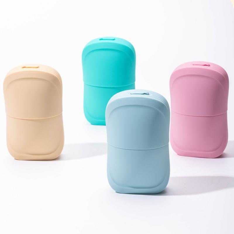 Silicone Ice Cube Face Ice Roller Massager For Beauty Skin Care Reusable Silicone Ice Mold For Cool Skin Tools