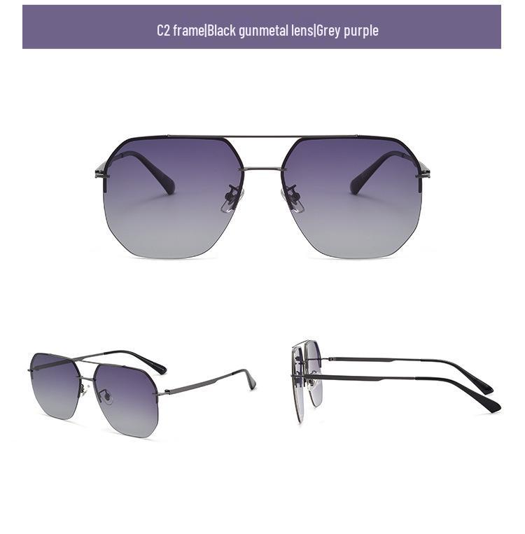 

Солнцезащитные очки-авиаторы DR.LOLLY поляризованные сверхлегкие - Двойная переносица, Защита от УФ-лучей, Подходят для близоруких