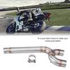 Motorcycle Full Exhaust System Middle Pipe Link Connect for   FZ6 FZ6-N 2004-2009