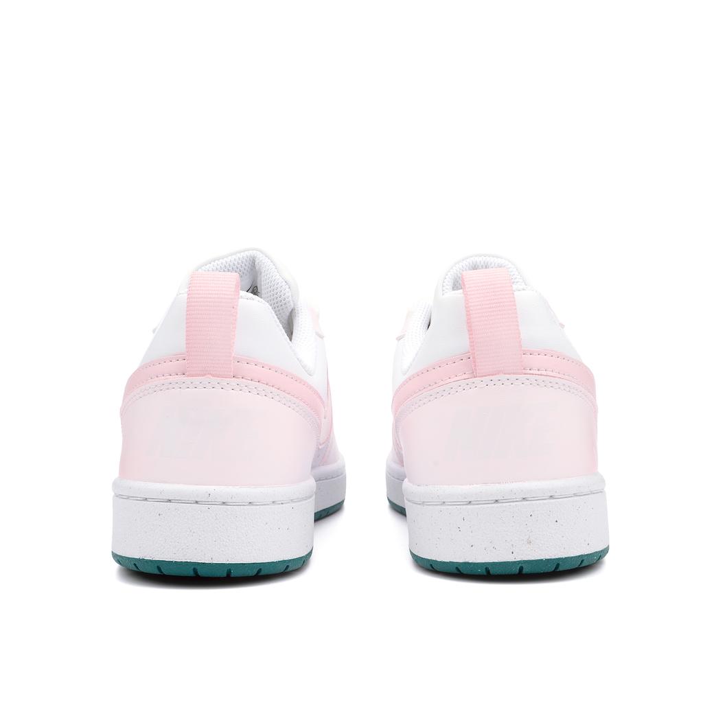 Nike Court Borough Strawberry Bobo Abrasion Resistant Slip Resistant Low top Skateboard Shoes Women's White Pink DV5456-103(Team2205-)