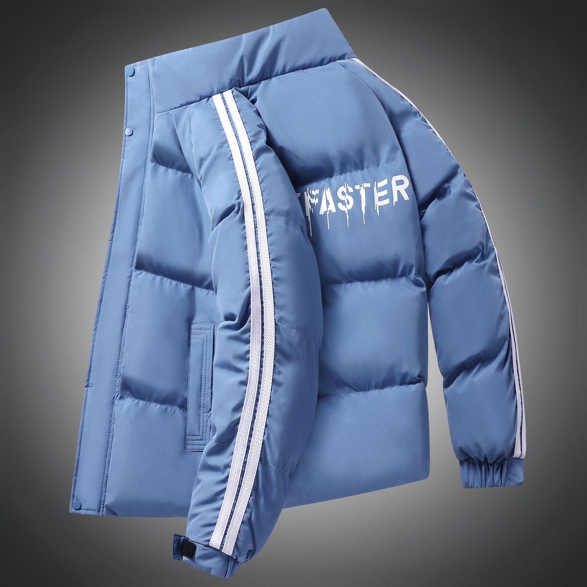 

Мужская пуховая куртка для пары, зимняя верхняя куртка, утолщенная теплая хлопковая куртка, зимняя одежда, трендовая стеганая одежда 5XL синий