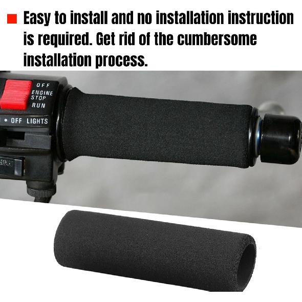 Motorcycle Handlebar Grips, Foam Handlebar Cover Anti Slip Bar Grip Sleeve R1100GS R1150GS R1200GS Soft Shock Absorbing Foam Material Reduce Hand
