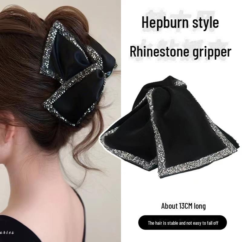 2024 Audrey Hepburn Elegant Luxury Hairpin: Versatile Shark Clip Headdress