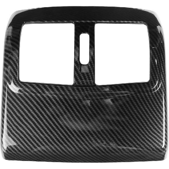 Acouto for w212, for w212 Carbon Fiber- Interior Decoration A/C Vent Frame,Rear Air Outlet Frame Cover Carbon Fiber Vent Trim Fits for E Class W212