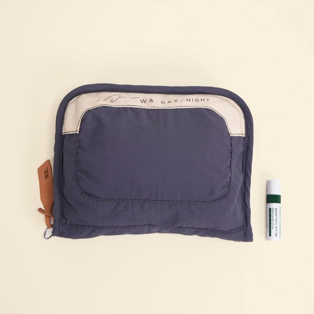 Day Makeup Case Marukka Flexible Pouch Type Dusty Pink [Double & Night] Multi-Function No.15053