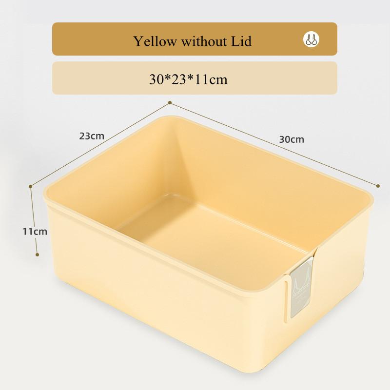 1/10/15 Gitter-Aufbewahrungsbox aus Kunststoff für Unterwäsche mit staubdichtem Deckel, Socken, BHs, Schrankschubladen, Organizer-Behälter für Kleiderschrank und Schlafzimmer