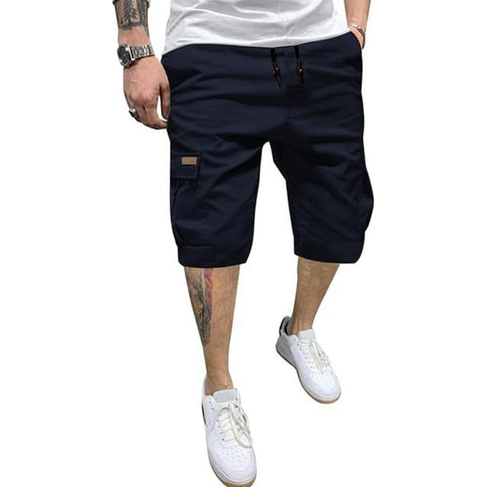 

Men s Multi-pocket Cotton Work Pants XL Темно-синій