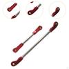 2 Pieces 1/10 Steering Servo Link Adjustable Metal Components for 104026 104006 RC Car