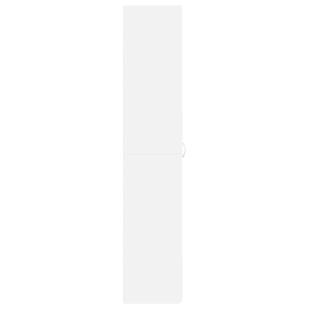 Shoe Cabinet with Shelf White 80 x 35.5 x 180 cm Particleboard