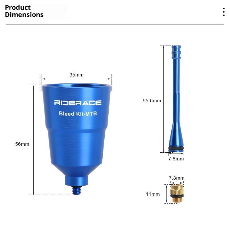 Aluminum Alloy Bicycle Hydraulic Disc Brake Bleed Funnel Oil Filling Tool Leak Proof For Mountain Bike Maintenance Repair