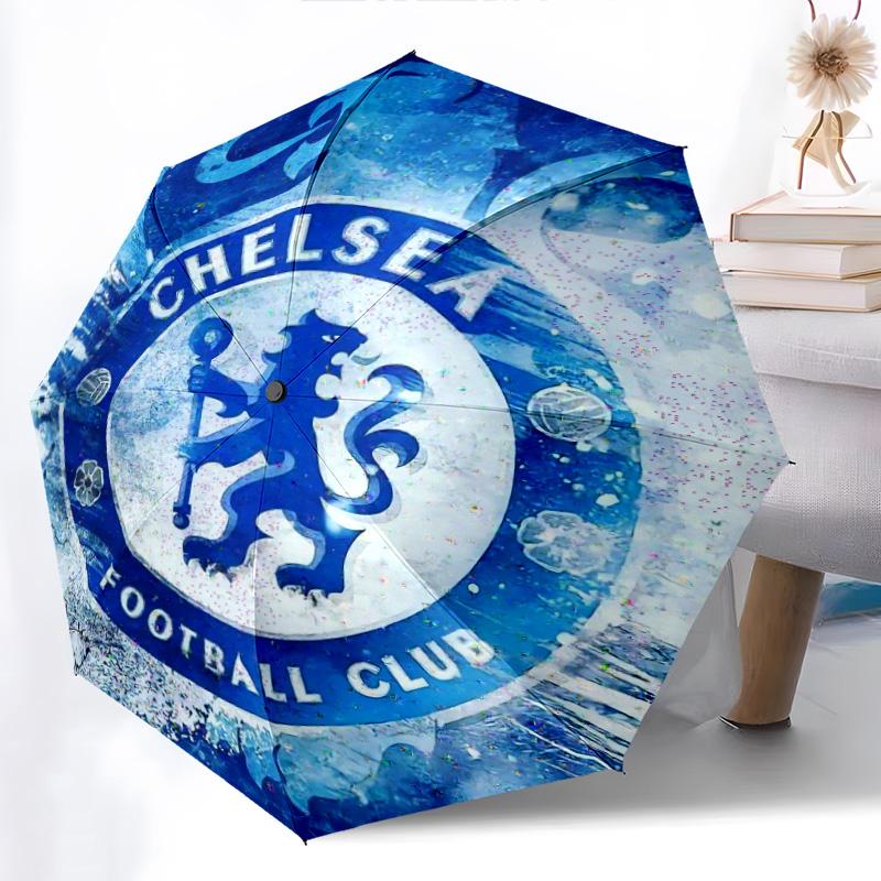 Golden Lion Chelsea FC Folding Umbrella Durable Portable Umbrella Light Travel