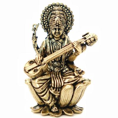 Idoles de Dieu en Laiton Pur | 2 Pouces | Petites Idoles pour Salle de Pooja - Décoration Intérieure | Voiture | Cadeaux de Pendaison de Crémaillère | Articles de Décoration