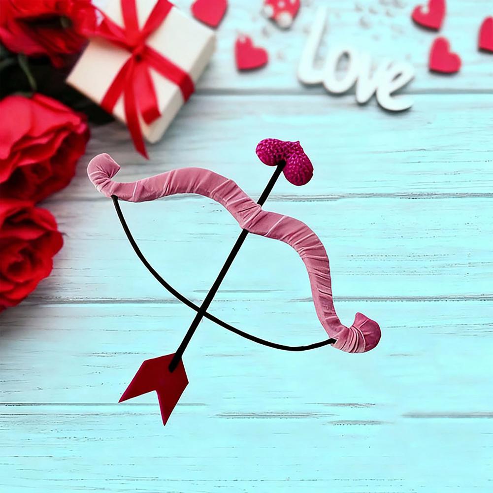Cupid Bow Arrows Cupid Mini Arrow Set Unisex Mini Cupid Bow Arrow Set Valentine's Day Costume Accessory Halloween for Adults