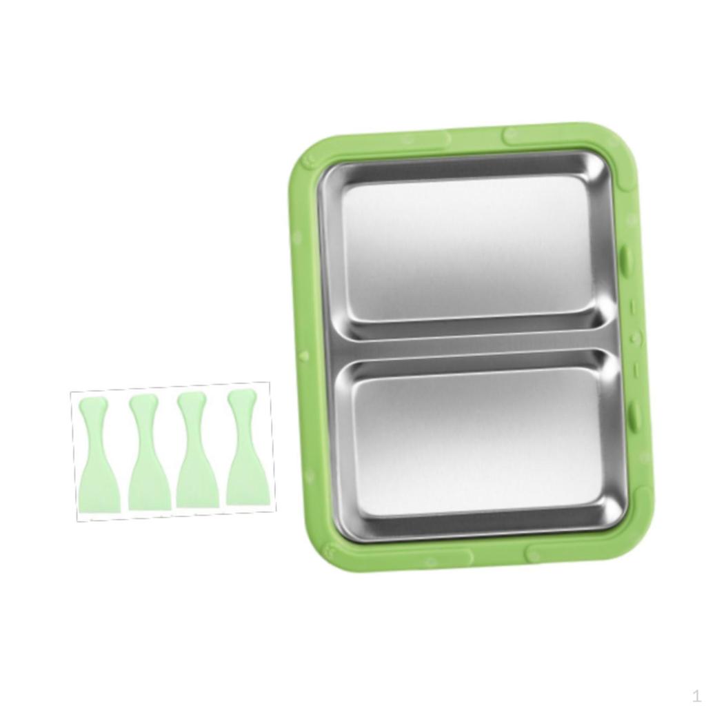 Ice Cream Maker Yogurt Rolls Tray DIY Family Hands on Activities Instant Cold Plate Pan