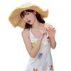 Japanese and French Sweet Tulips Straw Hat Sun Protection Big Brim Sun Protection Lafite French Big Brim Straw Hat