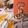 100pcs 8-12mm Assorted Color Wooden Beads Round Brown Wood Bead Round Wooden Spacer Beads for DIY Crafts Jewelry Making