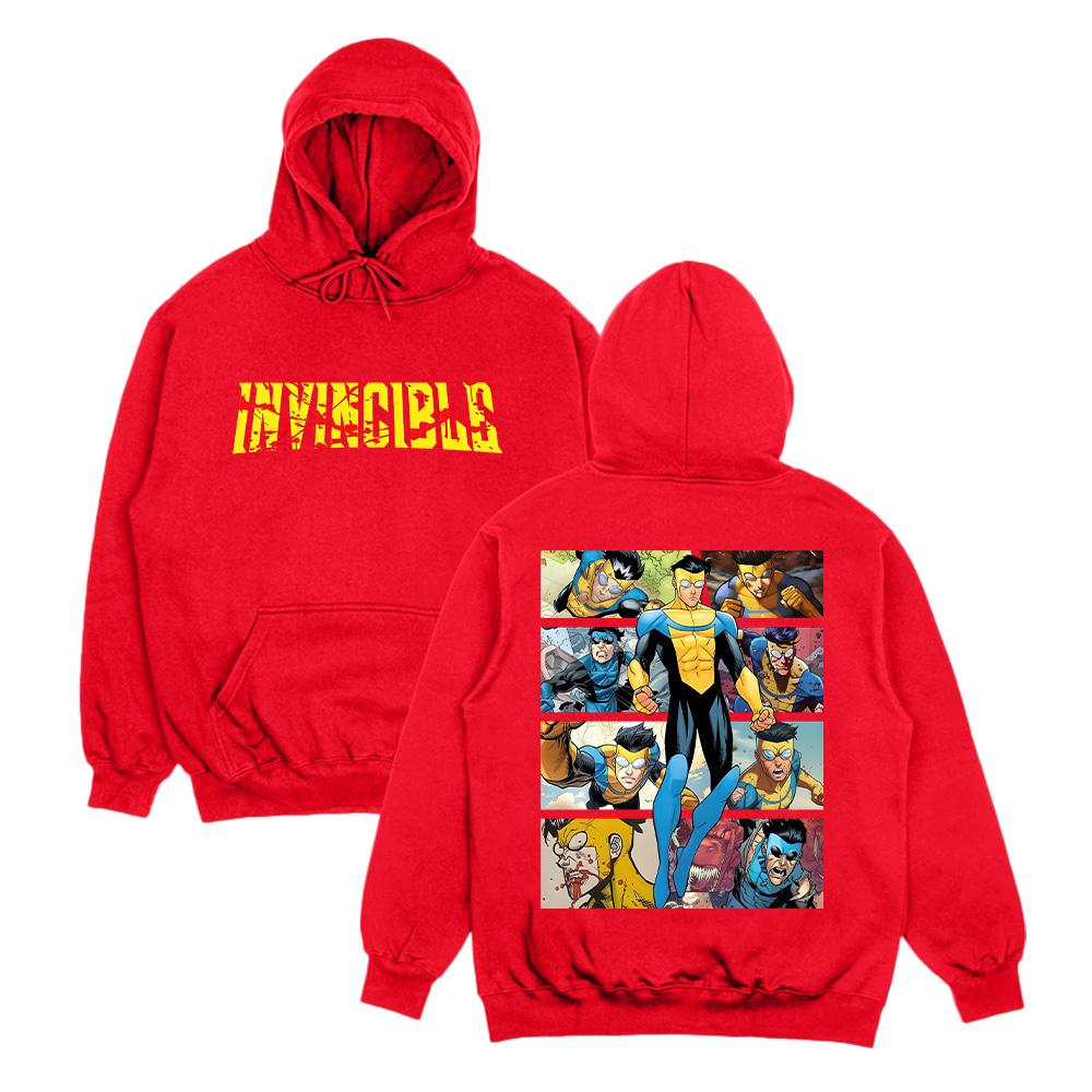 Invincible Hoodies Invincible Mark Superhero Unisex Sweatshirt Omni-Man Invincible Clothes Perfect Gift for Comic Lover Pullover Mens womens clothes