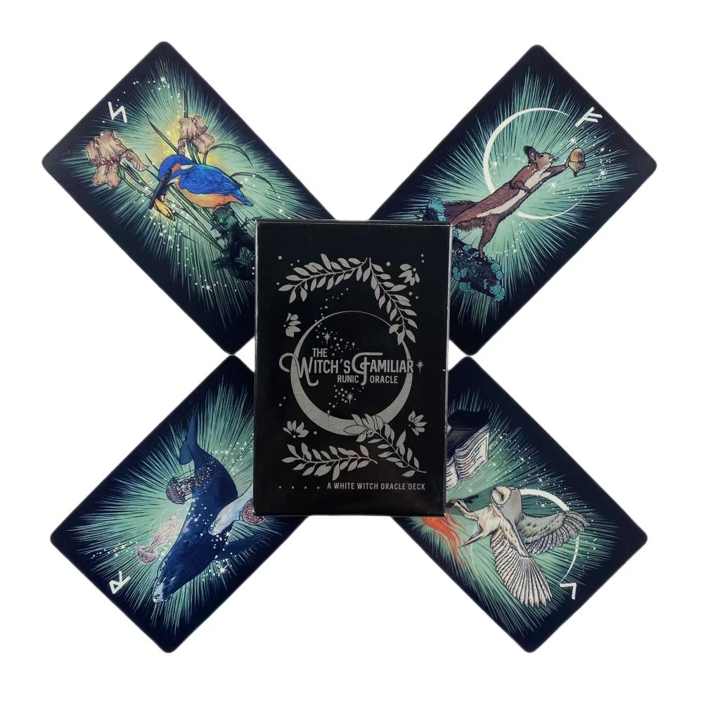 1 Schachtel Tarotkarten „The Light Seer“, 78-Karten-Tarotset in Farbe zum Tarotlesen, Wahrsagen, Wahrsagebrettspielkarten