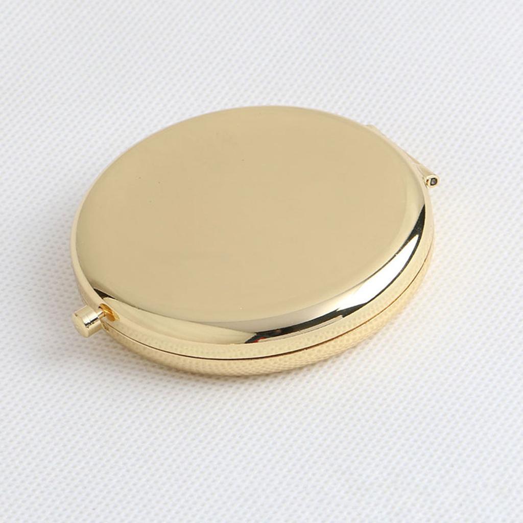 Personalized Customized Metal Folding Portable Makeup Mirror, Customized Makeup Mirror With Text And Pictures