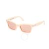 Mikel Pink Mirror Cat Eye Ladies Sunglasses Ft1085 25z 54