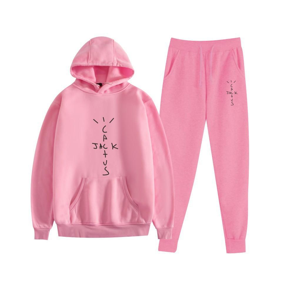 Hot-selling European and American Singer Travis Scott Casual Hooded Sweater Couple Suit