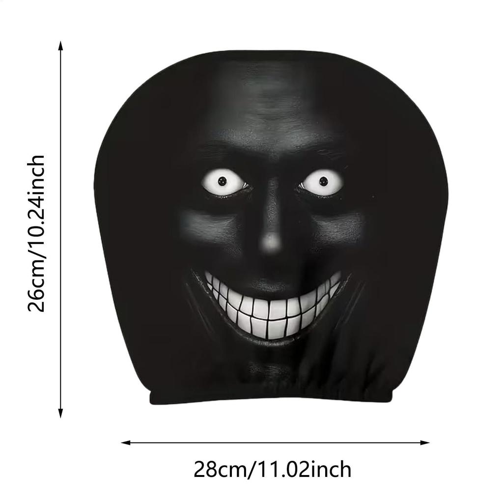 2 Stuks Enge Hoofdsteunhoes Halloween Grappige Auto Hoofdsteun Beschermer voor Mannen Vrouwen Familie Vrienden SUV Sedans Pickups Campers
