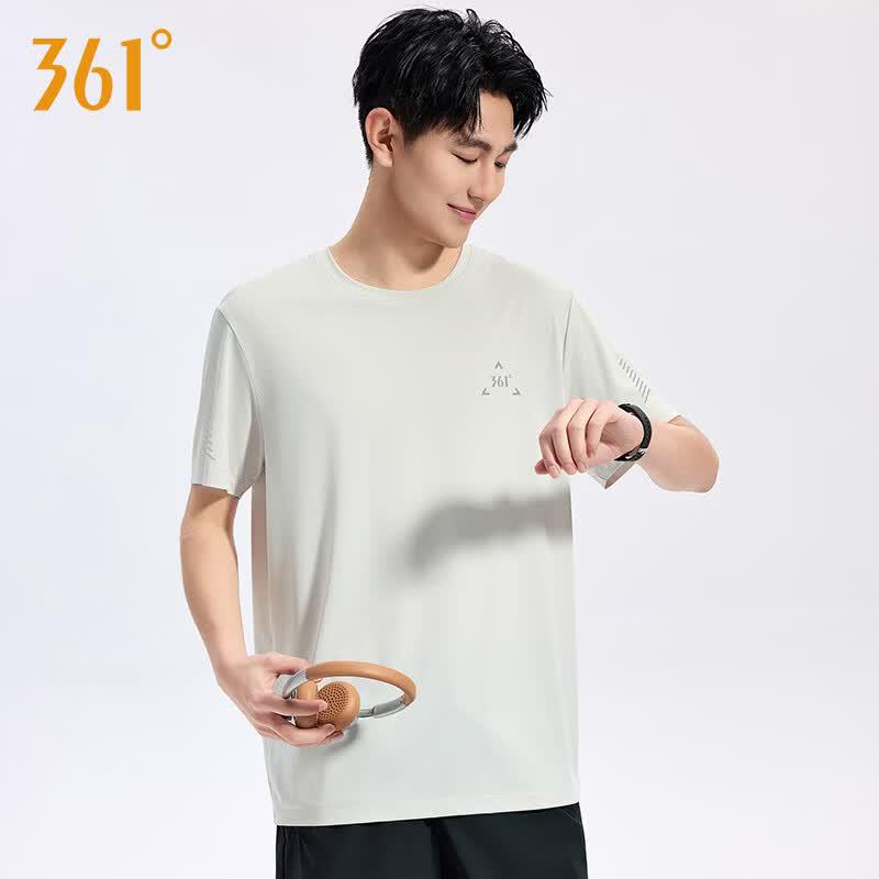 361° Men's Quick-Dry Cooling Anti-Bacterial Round Neck Sport T-Shirt