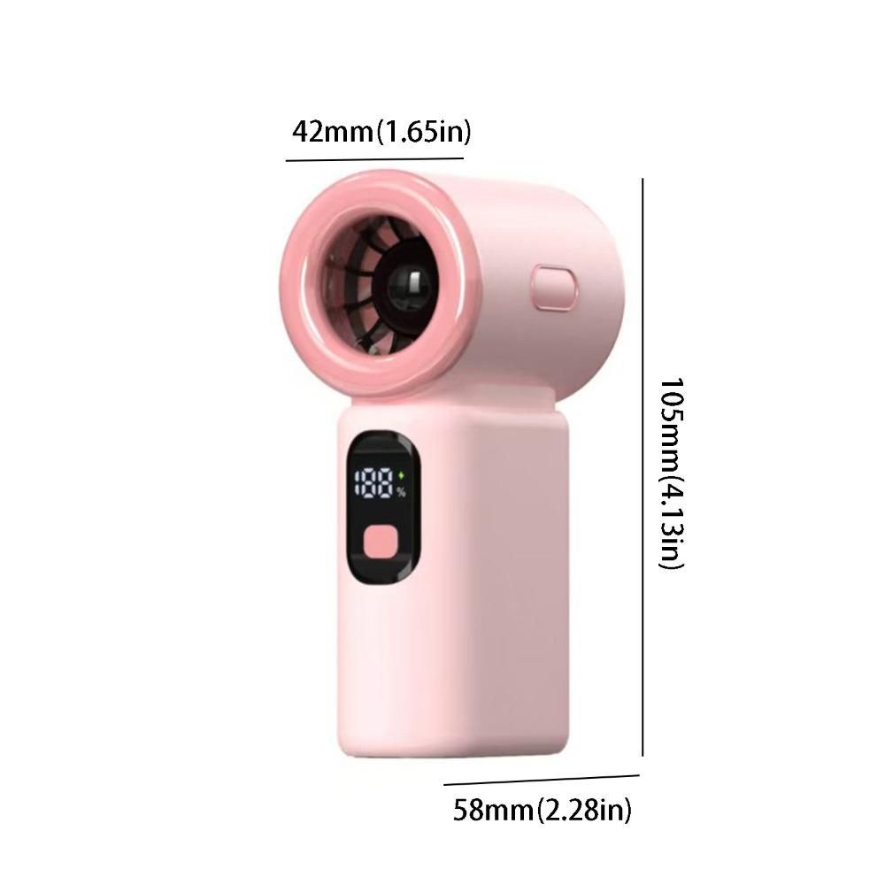 New Digital Display Mini Handheld Fan Turbo Power 100-speed Pocket Fan Electric Fan Small Size USB Charging Fan 100-speed