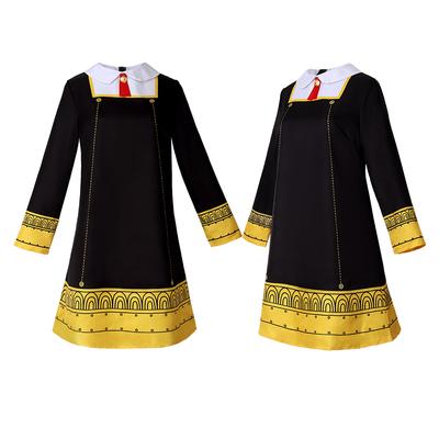 Anime Spy Cosplay Anya Forger Cosplay Costume Doll Dress Horn Family Headwear Full Set Halloween Costumes For Adult Kids