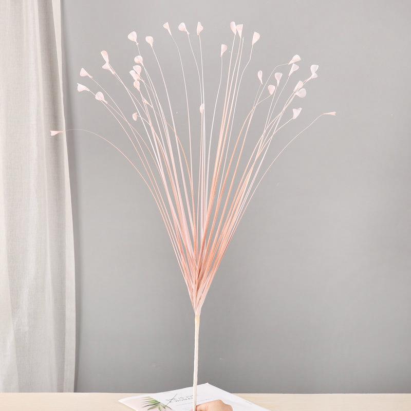 1PC Decorazione Poliestere Erba Pavone Simulata Scenografia Fotografica Composizione Floreale Vivace 80CM