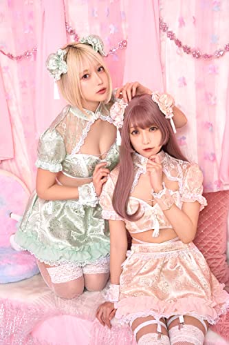 Clearstone SugarWhip Cosplay Halloween Pastel Flare China Dress for Women - Mint