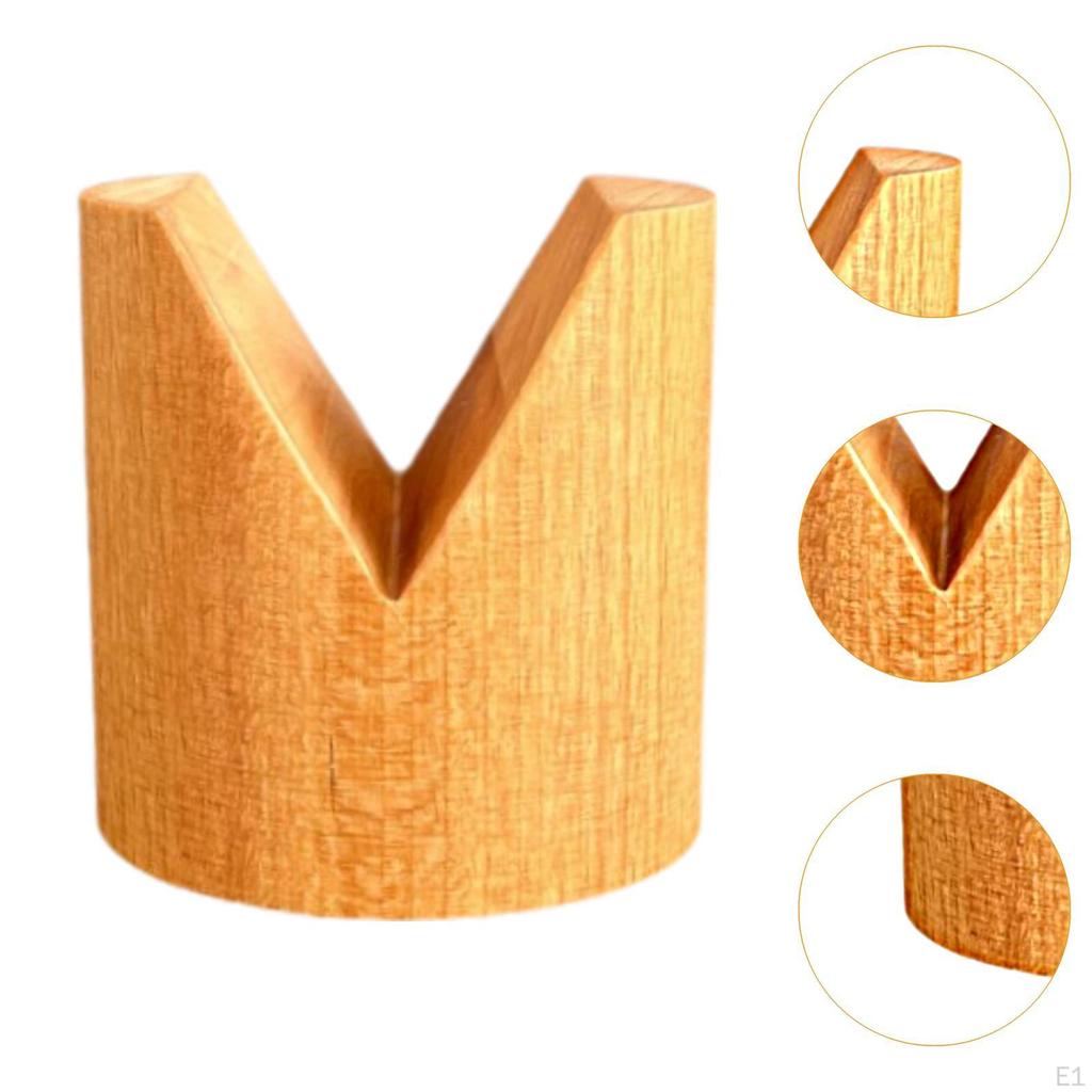 Hölzerner Taco-Halter Einzelsteckplatz Sushi Hand Roll Ständer Serviertablett V-förmiges Gestell für