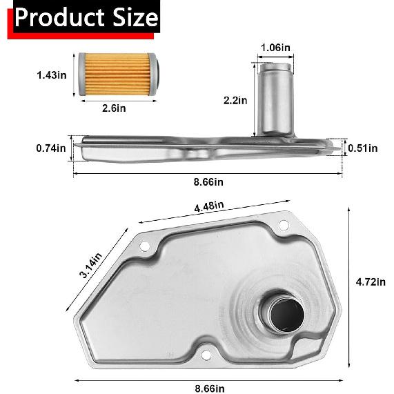 33010-JF015 3172628X0A Getriebeölfilter mit Ölwanne Dichtung Passend für NISSAN SENTRA Quest Rogue Sport Pathfinder VERSA Altima NV 2012 2013 2014