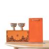 Plant Ash High-Footed Teacup Ceramic Household New Chinese-Style Maozi National Style Master Cup Single Tea Drinking Kung Fu Tea Set Gift Box