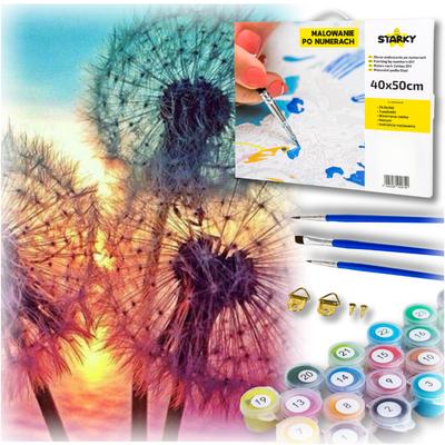 Paint by Numbers Kit with Frame, Creative Picture, Dandelions, Diy, 40x40