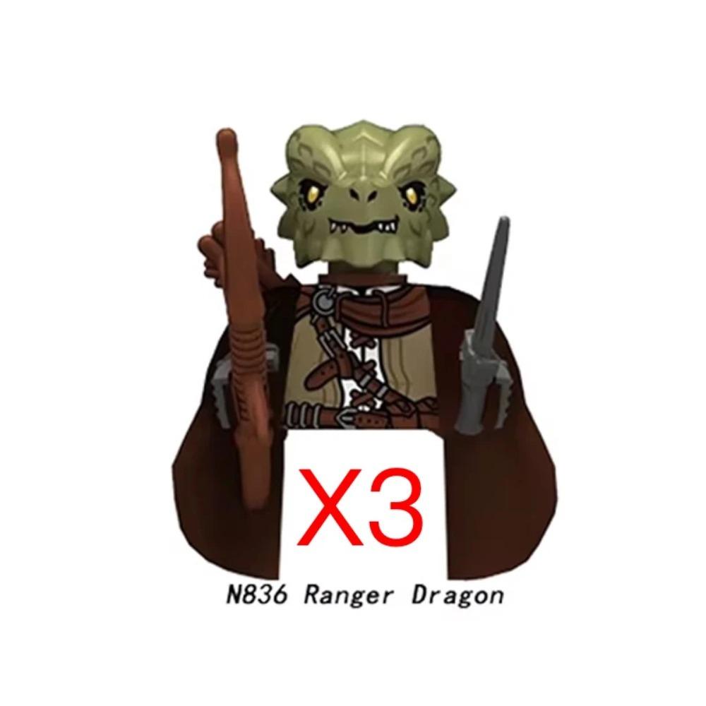 Mittelalterliche Burgsoldaten Actionfiguren Baustein Drache Anime Ritter Zubehör Kriegspferd Miliz Helm Schild Spielzeug Geschenk B15