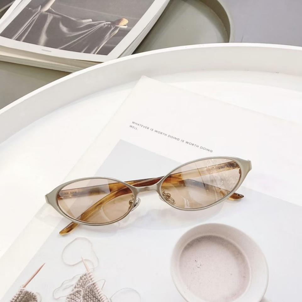 

New World Trendy Micro Curved Women s Luxury Sunglasses Leisure Travel Driving Sunscreen UV400 Men s Stainless Steel Sun glasses