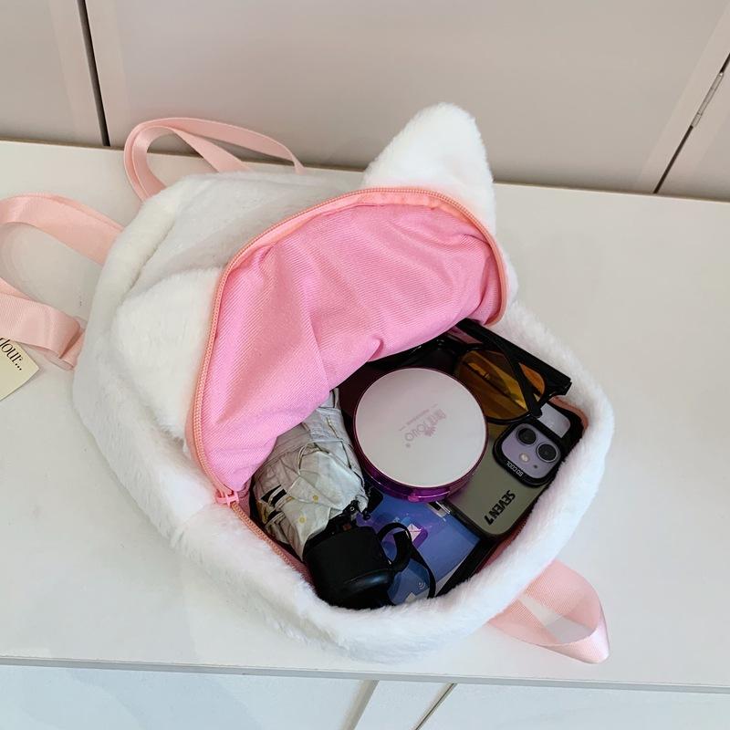 Popular Cute Puppy Trend Backpack Large Capacity Cartoon Girl Soft Cute Sweet High Value Plush Backpack