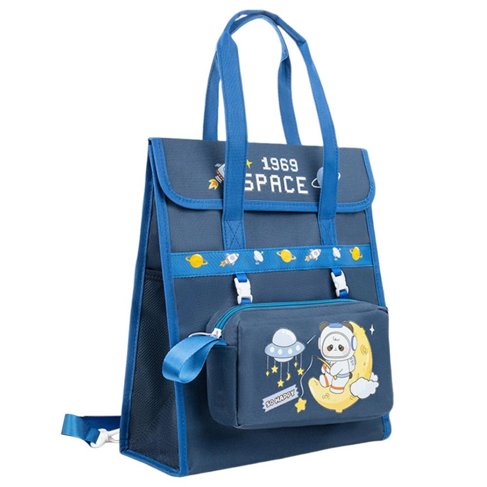 

Большая вместительная сумка для учебников со съемным пеналом, сумка для файлов, портативная сумка для студентов по искусству синий