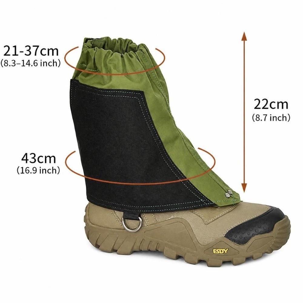 Water Resistant Gaiter Covers Dust Proof Hiking Gaiters Light Weight Desert Gaiters  Travel
