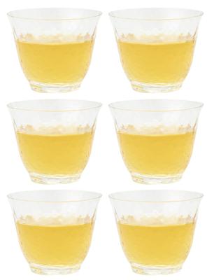 Toyo Sasaki Glass Cold Tea Glass Takasegawa Cold Tea 165ml Set of 6 Made In Japan Good Design Award Glass Cup Tea Thin Commercial Glass 18719