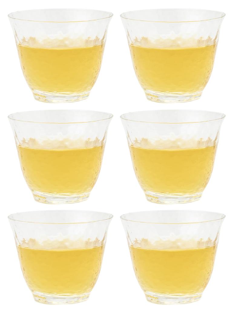 Toyo Sasaki sklenice na studený čaj Sklenice na studený čaj Takasegawa 165 ml Sada 6 ks Vyrobeno v Japonsku Cena za dobrý design Skleněný šálek na čaj Tenká komerční sklenice 18719