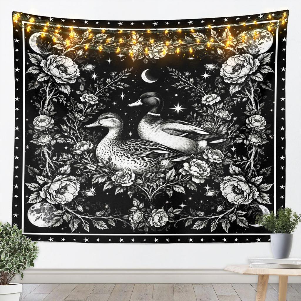 Bohemian Tapestry for Bedroom | Sun and Moon Wall Tapestry Aesthetic Antique Decor Cosmic Galaxy Tapestries, Universe Stars