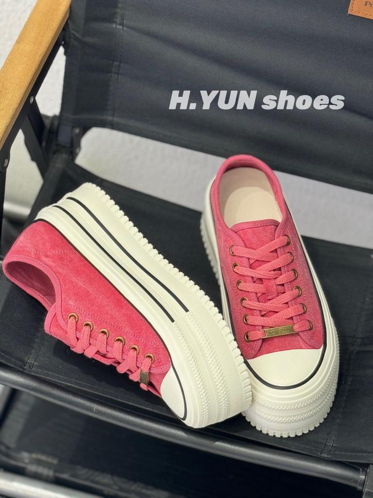 Korean Version of Platform-soled Fashion Canvas Board Shoes Women's 2025 Summer Shoes, New Breathable Casual Shoes To Increase the Height of Small Wo
