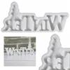 Winter Christmas Tree Silicone Mold 3D Winter Word Sign Resin Mold Cement Gypsum Mold DIY Table Decoration Home Decor